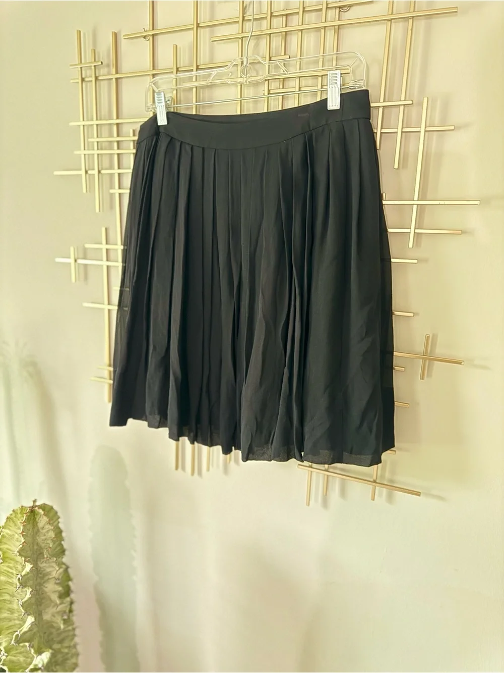 Talbots Black Pleated Women's Skirt 6P